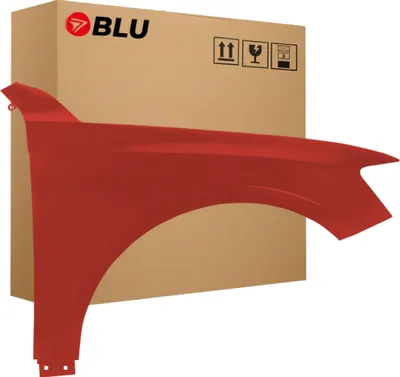 Obrázok produktu pre BLU Blatník náhradný pre Audi Q5 8R LY3M Pravý Červený VulkanRot | 2008-2016 | Predný | Lakovaný | Pripravený na montáž | Oceľ