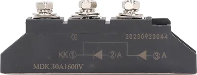 Obrázek produktu pro usměrňovací modul se třemi svorkami 2 in 1 out Společná katoda Fotovoltaický usměrňovací modul MDK 30A 1600V proti reverzní diodě