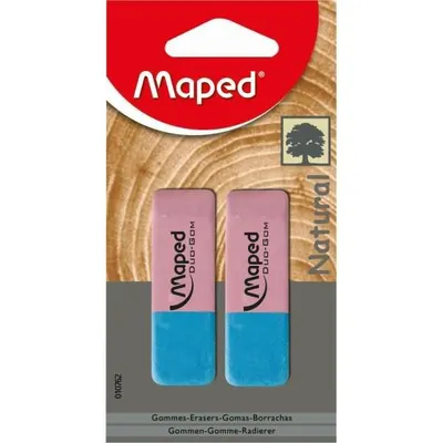Produktbild von Maped Radierer DuoGom 010762FM mittel 2St.