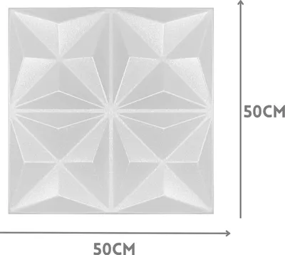 Obrázek produktu pro 3D panely Nástěnné panely Polystyren XPS - polystyrenové panely na stěny a strop - 50x50 cm (0,25 m²) - Lehké, flexibilní a snadno se instalují