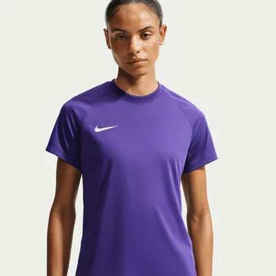 Obrázok produktu pre Nike Dri-Fit Park VIII, dámske futbalové tričko s krátkym rukávom, farba: fialová/biela, kód: HV8178-547, veľkosť: XXL