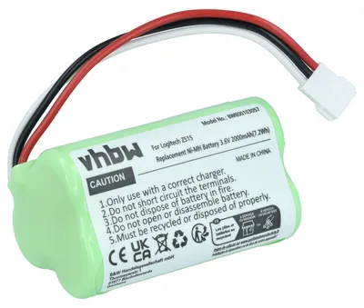 Produktbild von vhbw Akku kompatibel mit Logitech S315, S315i, S715i (984-000135), Z515, S715, S715i Lautsprecher Boxen Speaker (2000 mAh, 3,6 V, NiMH)