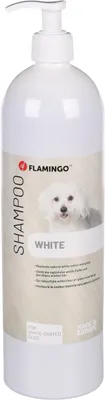 Zdjęcie produktu dla Szampon dla psów Flamingo do białej sierści 1 l