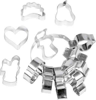 Produktbild von Lares Weihnachtsausstecher 12 Motive am Ring 5 cm