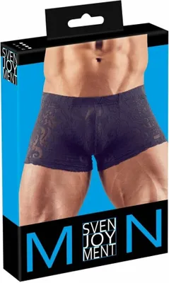Zdjęcie produktu dla Svenjoyment Bokserki Męskie Siateczkowe Burnout Czarny L Komfort