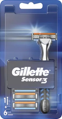Produktbild von Gillete Sensor 3 Razor And 6 Refill
