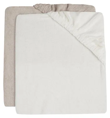 Produktbild von Wickelauflagenbezug Frottee 50x70cm - Ivory/Nougat - 2 Stück