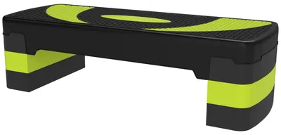 Produktbild von HOMCOM Steppbrett Aerobic-Stepper höhenverstellbar mit 3 Stufen 10/15/20 cm Grün