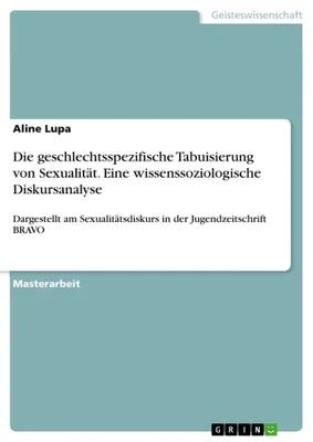 Produktbild von Die geschlechtsspezifische Tabuisierung von Sexualität. Eine wissenssoziologische Diskursanalyse