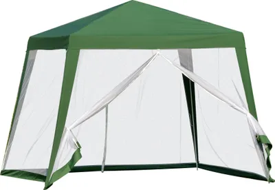 Immagine prodotto di Fortuna Lai Gazebo da giardino Tenda da festa 3x3 m resistente alle intemperie con zanzariera, metallo e poliestere, ideale per feste all'aperto, verde