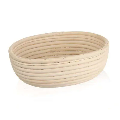 Zdjęcie produktu dla ORION koszyk do garowania ciasta chlebowego koszyk do garowania ciasta chlebowego forma z rattanu do chleba owalnego 24x18,5cm