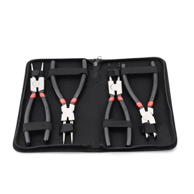Produktbild von Seegeringzangen Sprengringzangen Satz 225mm Profi Zangen Set 4 tlg.