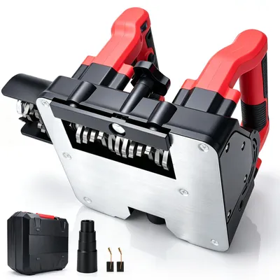 Produktbild von Betonfräse mit Scharfe Fräslamellen 1-4mm Hobeltiefe 6 Gang 1600W 4000UPM Walzenfräse Sanierungsfräse Putzfräse Mauerfräse Betonschleifer Fräsmaschine