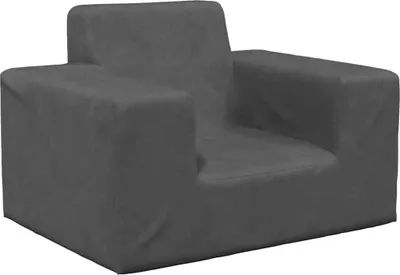 Produktbild von "im Sonderangebot"Kindersofa - elegantes Design - Sofa Baby/Kinder Sofa - Anthrazit Weich Plüsch DE179971 - Kindersofas