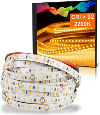 Produktbild von LED Strip 2835 Warmweiß plus (2200K) CRI 92 72W 5 Meter 24V IP20