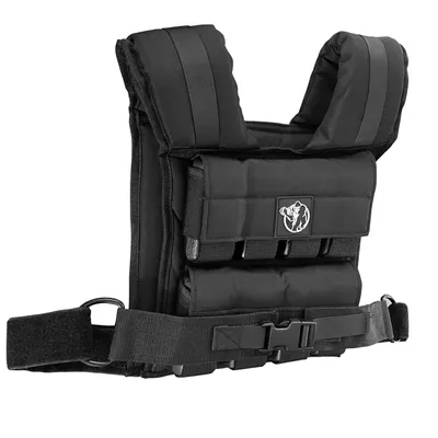 Produktbild von GORILLA SPORTS® Gewichtsweste - Verstellbar, 10/20/30kg, Universalgröße - Laufweste, Trainingsweste, Weighted Vest für Damen, Herren, Krafttraining