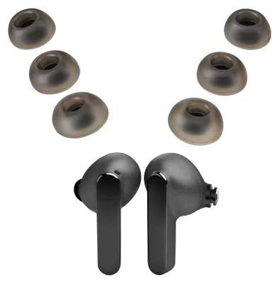 Produktbild von kwmobile 6x Ersatzpolster kompatibel mit JBL Live Pro 2 TWS - Silikon Ersatz Ohrpolster In-Ear Kopfhörer - Headphones Polster