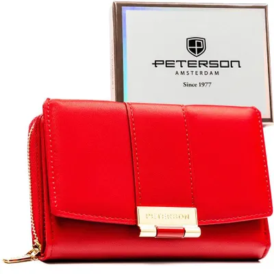 Obrázek produktu pro Peterson dámská peněženka RFID z červená 14,5x10 cm