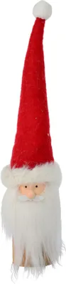 Produktbild von Weihnachtsmann Dekofigur auf Holz | 6×25 cm
