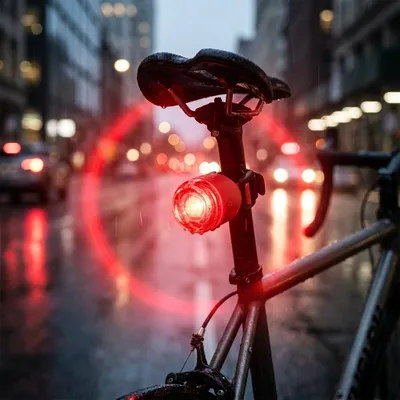 Produktbild von Knog Plug Fahrradlampe, StVZO, rote LED, red (10 Lumen)