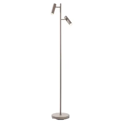 Produktbild von LED-Stehlampe - H 160 cm - 2-flammig - Sandfarben - Metall - dimmbar