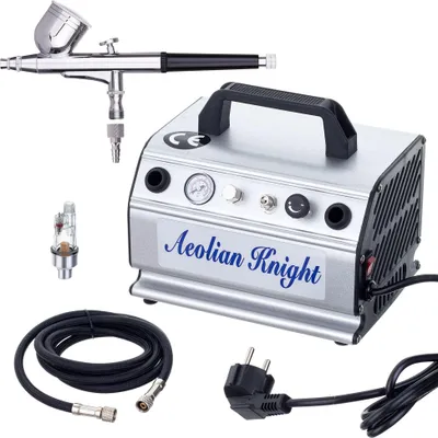 Obrázok produktu pre Airbrush kompresor + airbrush tryska 0,3 mm + hadica + filter AS179K