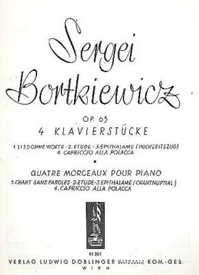 Produktbild von 4 klavierstücke op.65verlagskopie