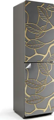 Produktbild von Abstraktes 3D-Muster – Kühlschrank Aufkleber – Klebefolie Kühlschrank – Kühlschrank Dekor – Kühlschrankfolie selbstklebend – Küchen Dekoration – 60x205 cm