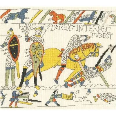 Image de Bothy Threads kit de broderie au point de croix "La chute du roi Harold", patron à compter, XBT5, 30x26cm