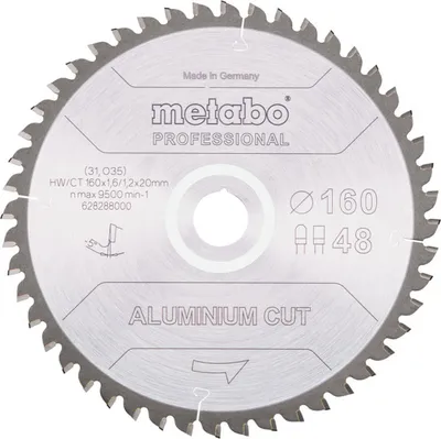Image de Metabo AluminiumCutProf 160x20 48FZ/TZ 5°neg, 628288000
