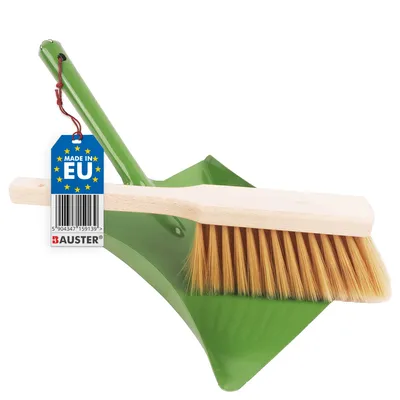 Produktbild von BAUSTER® Besen mit Kehrschaufel Set Handbesen Kehrgarnitur Kehrblech Schaufel