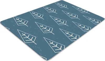 Produktbild von Stuhlunterlage Bürostuhlunterlage 120 cm x 90 cm Bodenmatte Bürostuhlunterlage - Blauer Wald