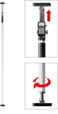 Produktbild von Montagestütze, Teleskopstange AB-360 (weiß)
