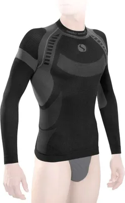 Produktbild von Sesto Senso Herren Thermoaktive Langarmshirt P983 - Antiallergisch, Atmungsaktiv, Nahtlos, Ideal für Wintersport, Radfahren, Laufen, Nordic Walking, Grau, Poliamid-Elasthan Mix XL