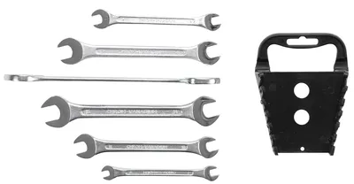 Image de Jeu de clés à fourche double | SW 6 x 7 - 17 x 19 mm | 6 pcs.