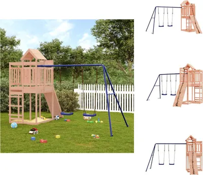 Produktbild von vidaXL Spielturm Massivholz Douglasie -  Schaukeln & Spieltürme