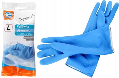 Zdjęcie produktu dla Rękawice ochronne do sprzątania robocze rozmiar L 2 sztuki