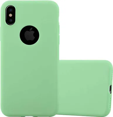 Produktbild von Cadorabo Hülle für Apple iPhone XS MAX Schutzhülle in Grün Handyhülle TPU Silikon Etui Case Cover