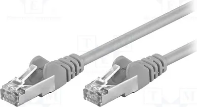 Zdjęcie produktu dla 1 x kabel RJ45-Kabel, 0,25 m, szary, 5e, PVC