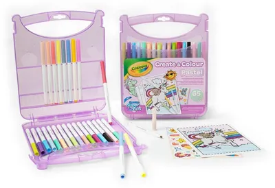 Produktbild von Crayola Kreativ Bastelset Pastellfarben - Malspaß für Kinder