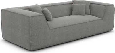 Produktbild von Strukturstoff 3-Sitzer Couch Liberia Grau