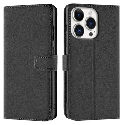 Image de Book Case pour iPhone 16 Pro Housse Flip Cover Housse de protection pour téléphone portable Etui