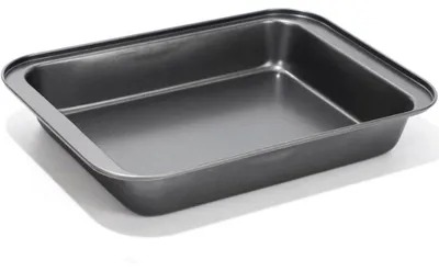 Immagine prodotto di Teglia da forno, profondità 34 x 24 x 6 cm, in acciaio inossidabile, con rivestimento antiaderente