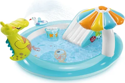 Zdjęcie produktu dla Intex Gator Play Center, 160 l, Basen nadmuchiwany, Dziecko, Niebieski, Wielobarwny, 3,94 kg