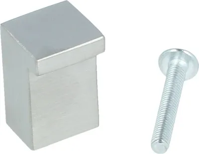 Produktbild von Möbelknopf aus Edelstahl 16mm x 16mm Schrankknopf Küchenknopf Türgriff Knopf