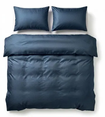 Obrázok produktu pre Zensation Zensation - Obliečka na prikrývku Lits-jumeaux Satin Point - Navy 240x200 cm - Mikrovlákno - Obliečka na prikrývku s 2 obliečkami na vankúš