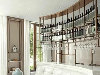 Produktbild von Weinmöbel Hängeregal Weinregal Flaschenregal Weinarchiv Weinglashalter