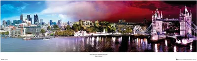 Productafbeelding van Londen - Dag en Nacht - Reichold Steden Slim Poster, Plaatdruk