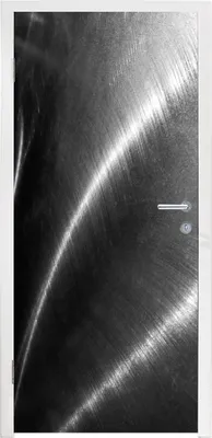 Obrázok produktu pre MuchoWow® Tapety na dvere - Samolepiaca fólia na dvere - Metalická potlač - Strieborná - Čierna - Biela - 215x90x0.1cm - Plagát na dvere - Samolepiaca fólia na