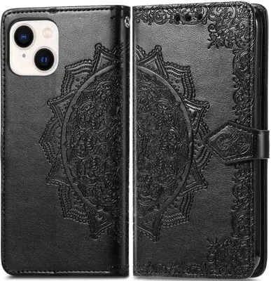 Produktbild von imoshion Mandala Klapphülle iPhone 14 / 13 - Schwarz